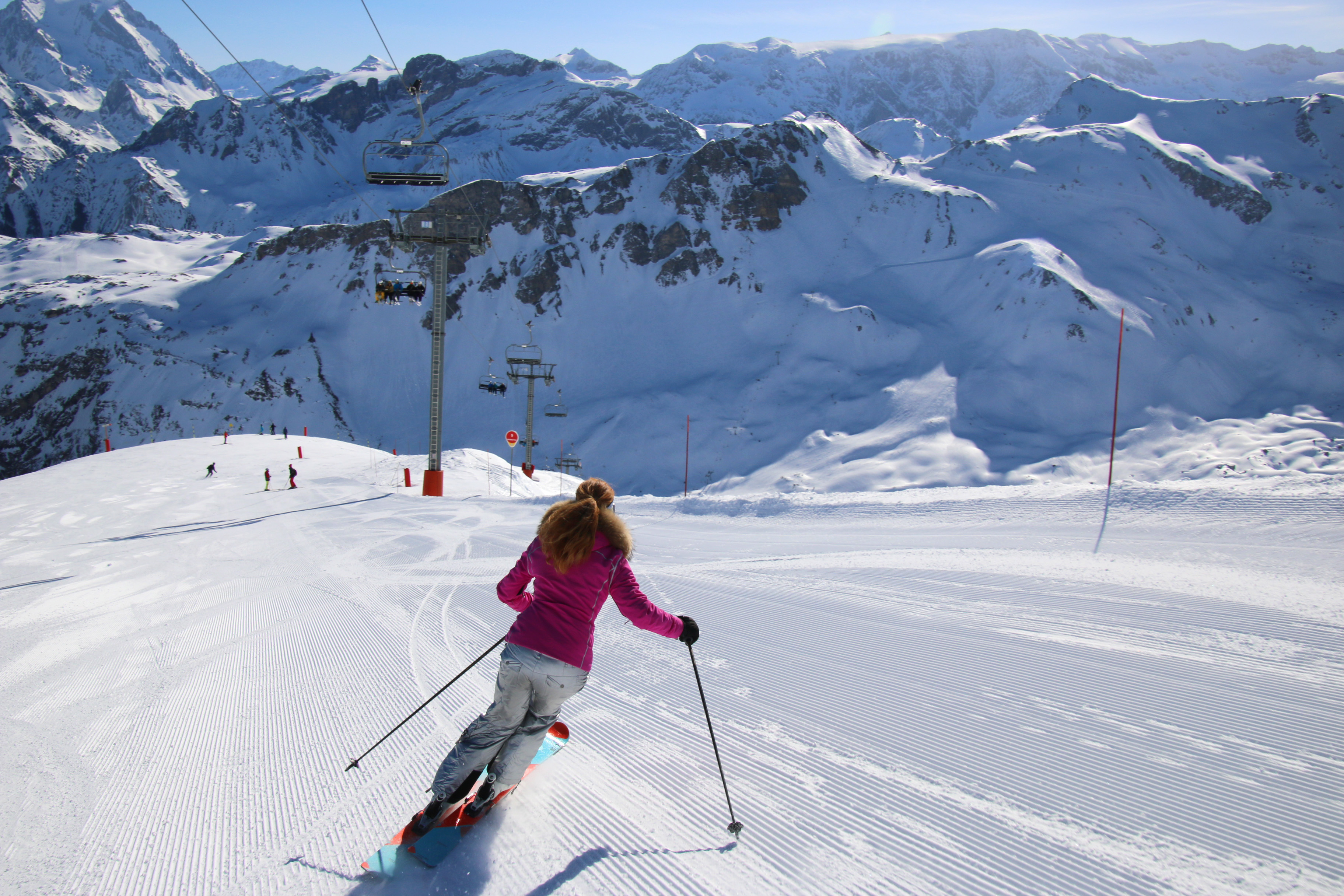 Ski area in Courchevel